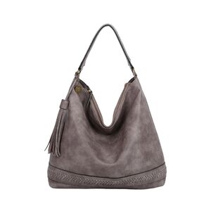 Ampere Creations Stone Colored large Aida Hobo Bag Vegan Leather